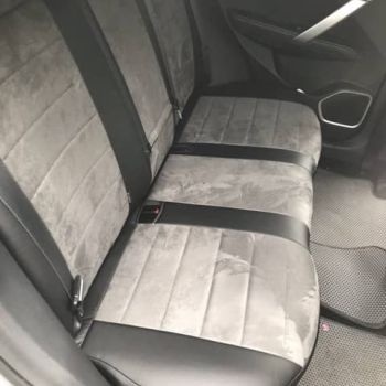 Авточехлы Автопилот Черный темно-серый алькантара